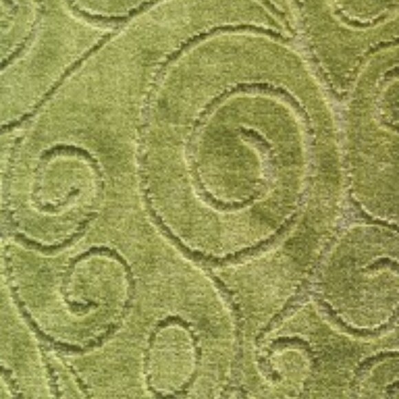 Scroll Oversize 3PC Bathroom Set Contour ,Mat ,Toilet Lid Cover Green - Picture 4 of 5